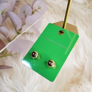 Anthropologie Blair Post Gold Stud Earrings